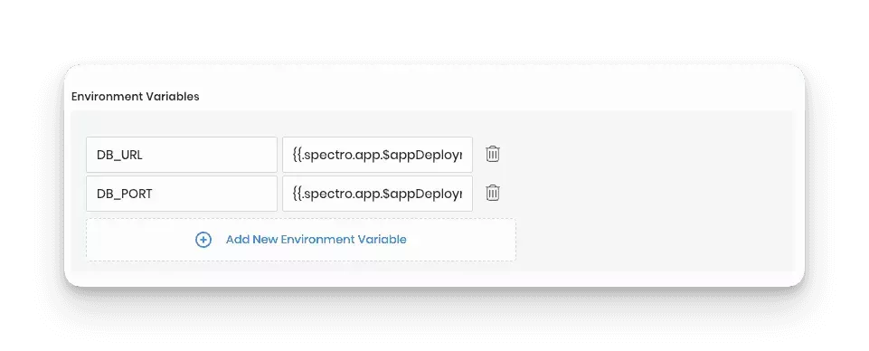 The API layer consuming the DB output variable